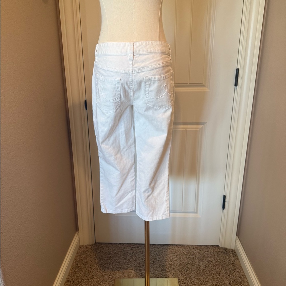 LOFT White Cropped Pants - Picture 3 of 5